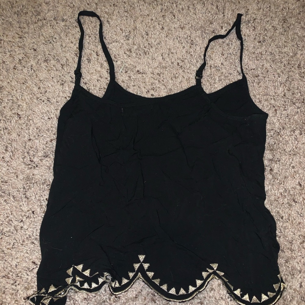 Socialite (Nordstrom) Cropped Gold Trim